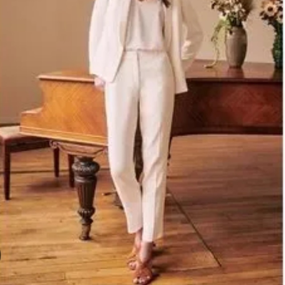 Sezane Cream Trousers